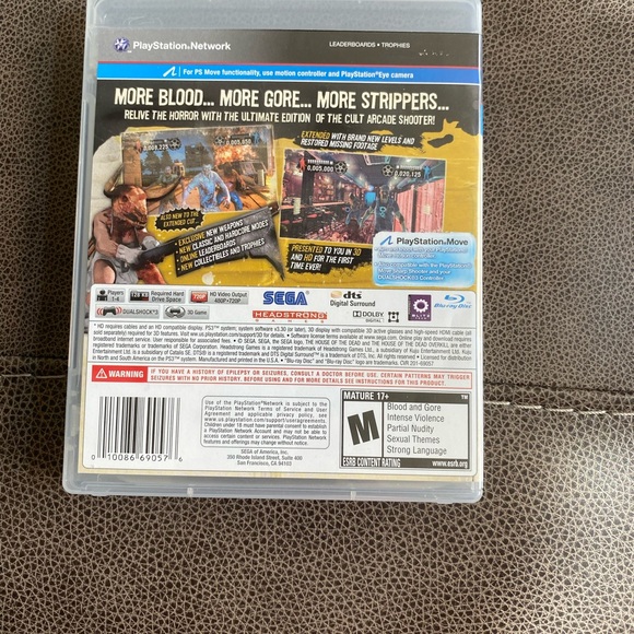 The House of the Dead: Overkill - Extended Cut (Sony PlayStation 3 2011)